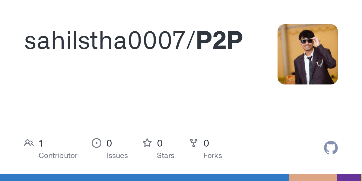 P2P project — GitHub repository preview card