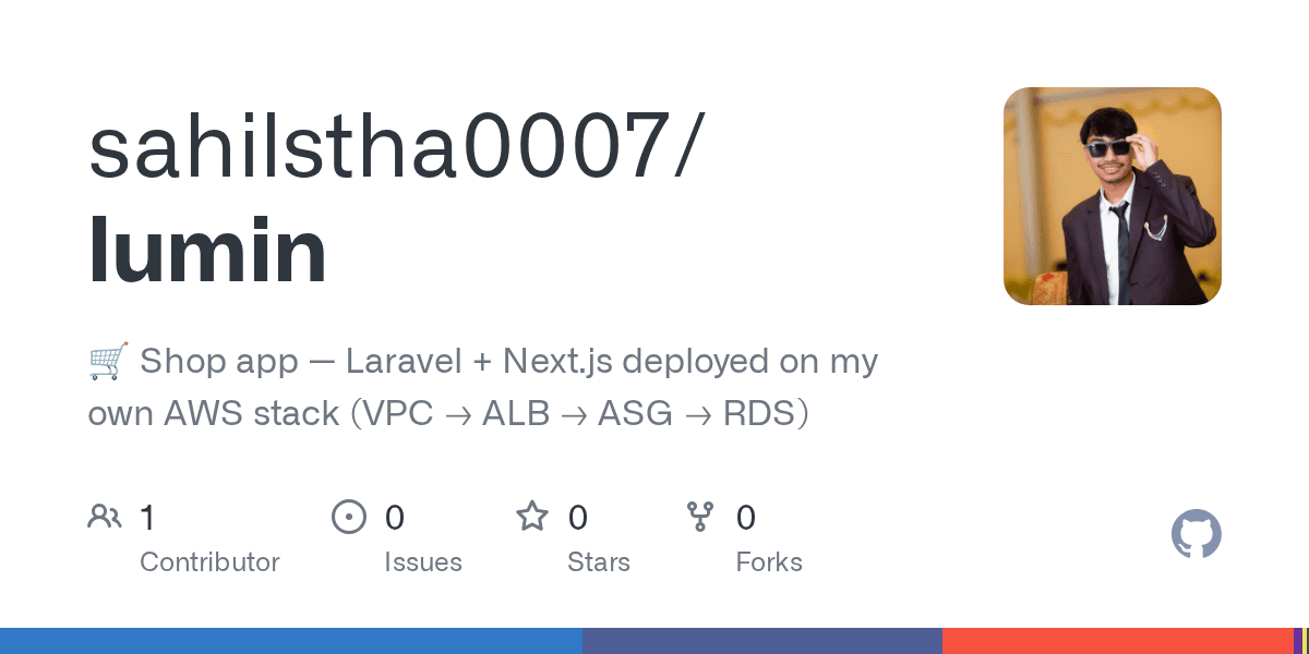 Lumin project — GitHub repository preview card